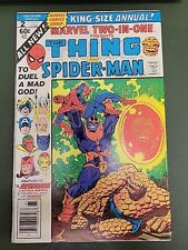 MARVEL TWO-IN-ONE ANNUAL #2 (1977) *Thanos Key Newsstand* 🔑 picture
