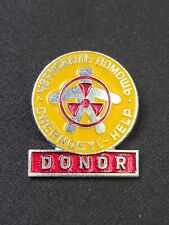RARE USSR 1990 Chernobyl Help/Blood Donor Soviet Union Pin VINTAGE  picture