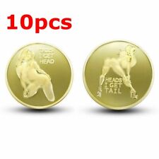 10pc Heads I get Tail Tails I get Head Adult Sexy Coins Good Lucky Gifts for Men picture