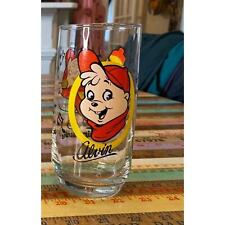 VINTAGE Muppets Jim Henson Alvin Chipmunk Lot of 2 Tall Glasses picture