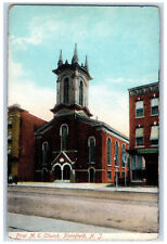 c1910 First M.E. Church Plainfield New Jersey NJ Antique Unposted Postcard picture