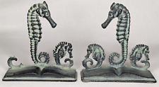 Vintage Virginia Metal Crafters Metal Seahorse Bookends - Broken Portion picture