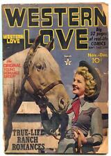 Western Love #3 1949- Golden Age Comic- Pat Williams- Kirby ad G picture