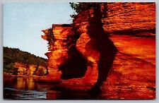 Hawks Bill Rock Formation Lower Dells Wisconsin River Wis Reflections Postcard picture