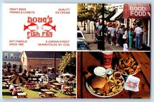 Skaneateles New York Postcard Dougs Fish Fry Restaurant Multiview 1960 Unposted picture