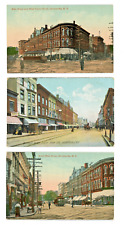 3 Gloversville postcards, borerless, ca. 1909, 2 Valentine picture