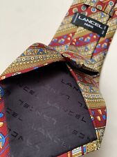 100% Silk Lancel Paris 100% Silk Floral Tie / Collector / Made in France picture