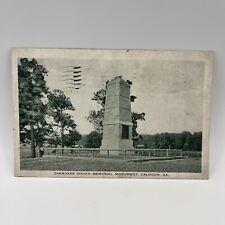 Cherokee Indian Memorial Monument, Calhoun, Ga. Postcard picture