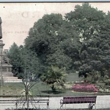 c1910s Stockholm, Sweden Carl von Linne Monument Postcard Naturalism A41 picture