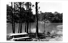 Bastrop Texas TX State Park Picnic Table c1930s RPPC Photo Postcard A93 picture