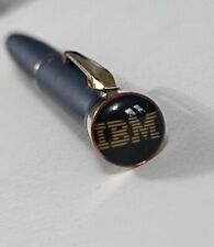 IBM International Business Machines Blue Ball Point Pen w/ Gold Trim by Garland picture