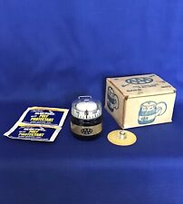 VINTAGE ANTIQUE AAA AUTO DIRECTIONAL COMPASS BLACK & GOLD MINT COND. WITH BOX picture