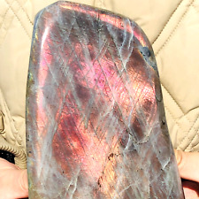 5.4lb Natural Rare Purple Labradorite Quartz Crystal Mineral Specimen Healing picture