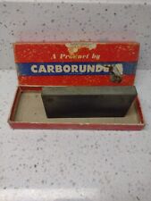 Vintage Carborundum Sharpening Stone In Original Box picture