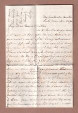 4-page Nov 2 1865 Augusta County Virginia letter Mount Solon 