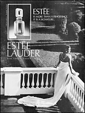 1985 Estee Lauder woman on balcony evening dress vintage photo Print Ad ads17 picture