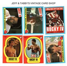 1985 TOPPS ROCKY 4 CARDS & STICKERS / SEE DROP DOWN MENU 4 CARD U WILL RECEIVE picture