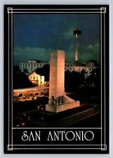 Alamo Plaza Downtown San Antonio Texas Vintage Unposted Postcard picture
