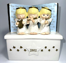 RARE VTG 2002 Collectible Hallmark Angel Gourmet Gifts Christmas Musical Winds picture