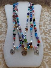 #84 New Orleans Glass Mardi Gras necklaces/ Charms, SOLD INDIVIDUALLY picture