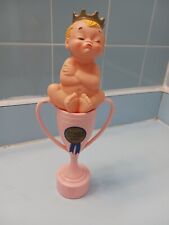 Vintage Rubber Squeaky baby rattle, MUST SEE  baby with attitude, W. Germany picture