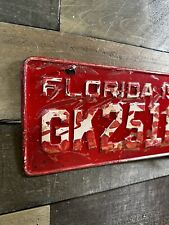 VINTAGE 1936 FLORIDA TAG ARMY LICENSE PLATE #GK25186 picture