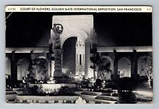 San Francisco CA 1936 Golden Gate Expo Court Of Flowers Vintage c1939 Postcard picture