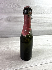 Vintage Unmarked 8.5” Deep Pontel Bottom Bottle Green picture