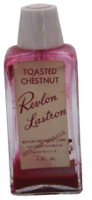 Vintage 1950's Revlon Lastron Nail Polish Glass Bottle Toasted Chestnut Rare picture