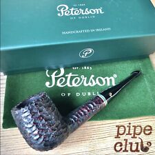 Peterson Emerald Rusticated Straight Billiard (106) P-Lip Tobacco Pipe - New picture