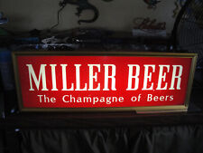 1960's Miller Beer Lighted Sign 2 sided 