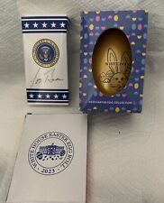 BIDEN WHITE HOUSE 2023 GOLD EGG + CRAYONS + SIGNED CANDY M&M OFFICIAL DEMOCRAT picture