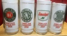 SINCLAIR GASOLINE DRINKING Glasses Sinclair Oil Company Gas & Oil Set Of 8 picture
