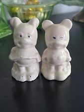 Vintage 1940s Mickey And Minnie Mouse Salt And Pepper Shakers picture