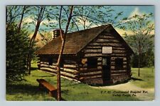 Valley Forge PA-Pennsylvania, Continental Hospital Hut, Vintage Postcard picture