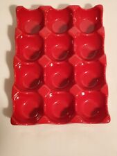 Deviled Egg Rachael Ray Refrigerator Tray Stoneware Ceramic 12 Egg Holder Carry picture