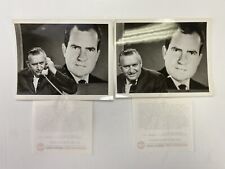 Lot of 2 Vintage 1968 ABC Press Photo Richard M. Nixon & William H. Lawrence picture