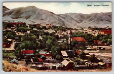 c1910s  Golden Colorado Bird's Eye View Antique Postcard picture