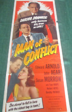 JOHN AGAR SUSAN MORROW in Man Of Conflict 1953 Insert Poster 14x36