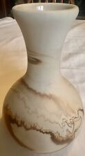 Nemadji Pottery U.S.A. Hand Made Swirled Native American Style Pottery Vase 6.5” picture