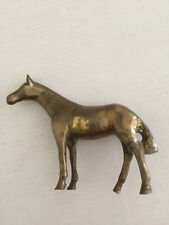 Antique / Vintage Solid Brass Miniature horse Statue 4