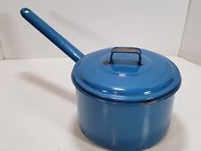 Vintage Judge-Ware 18 c/m Blue Enamel Sauce Pan with Lid picture