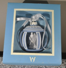 Wedgwood Jasperware Blue & White Nativity Christmas Ornament w/box picture