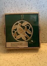 Lenox 12 Twelve Days Of Christmas A Partridge in a Pear Tree Ornament NEW IN BOX picture