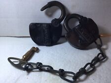 PAIR EARLY ADLAKE PADLOCKS IN GOOD WORKING ORDER MARKED A&BB picture