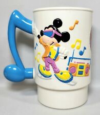Vintage WALT DISNEY WORLD ON ICE Mickey Mouse Music Plastic Mug Cup picture
