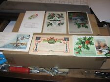 SIX  - CHRISTMAS 1910 TO 1920'S POSTCARDS picture