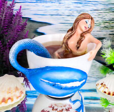 Ebros Amy Brown Relax Time Mermaid in Tea Cup Statue Fantasy Mermaids Sirens picture