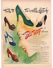 1948 VITALITY Shoes Women's Dress art by L & S McCULLOUGH Vintage Ad  picture