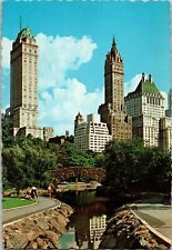 New York Postcard: Central Park With View Of Fifth Avenue Hotels picture
